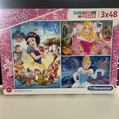 Disney Princess Super Color Puzzle 3x48