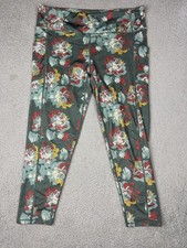 Pro Player Leggings Womens XL Green Floral Pr...