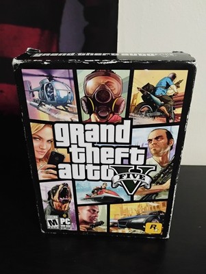 Grand Theft Auto V GTA 5 PC DVD-ROM 7-Disc Set Complete Rockstar Game. Case Wear