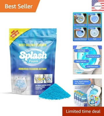 Eco-Friendly Foaming Toilet Cleaner Powder - 14oz Self-Activating Freshness