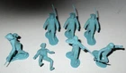 Marx 1950s American Revolutionary War Colonial Soldiers Lot Six