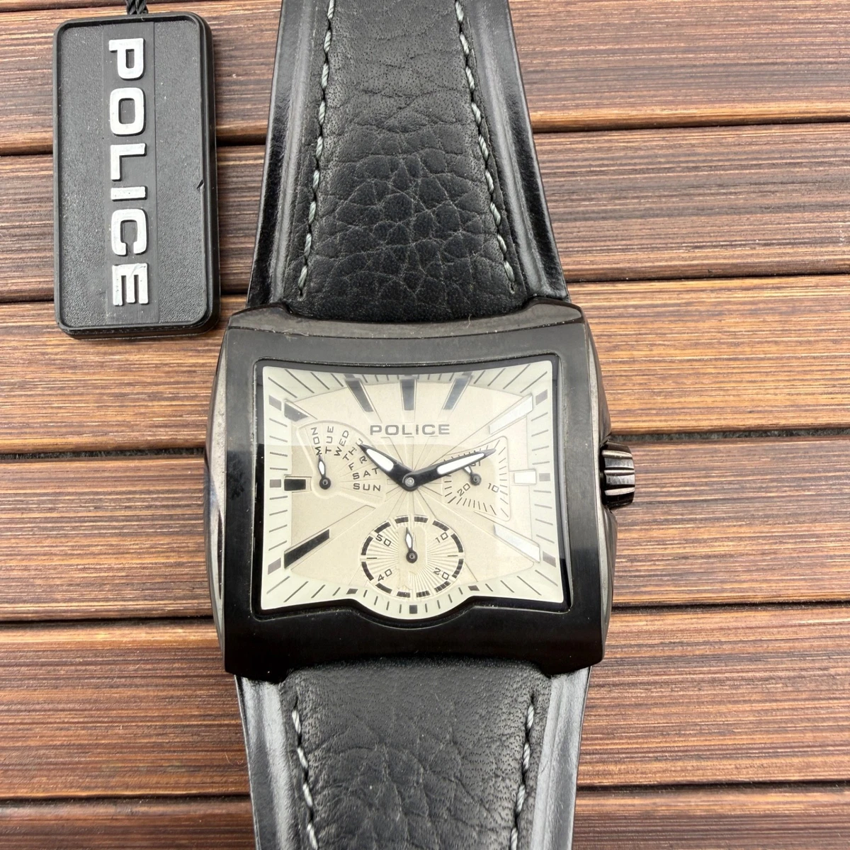 Orologio Da Uomo Police In Pelle Nero Orologio Da Polso
