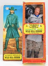 Legends of the West Wild Bill Hickok 9.5" Action Figure Excel Toy Corp NIB 1973
