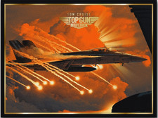 Top Gun Maverick Limited Edition Brushed Foil Art Print /500 made RARE  