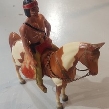 Vintage Lone Ranger Western Tonto  Pinto Toy Figure
