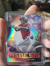 2021 Bowman Chrome Draft Genesis Green Refractor GHS6 Jordan Lawler #3/250