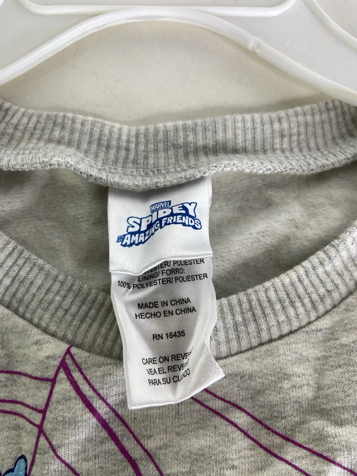 Marvel Spidey Friends Ghost Spider Gwen Long Sleeve Tulle Tutu Dress Girls 5T - Image 3 of 4