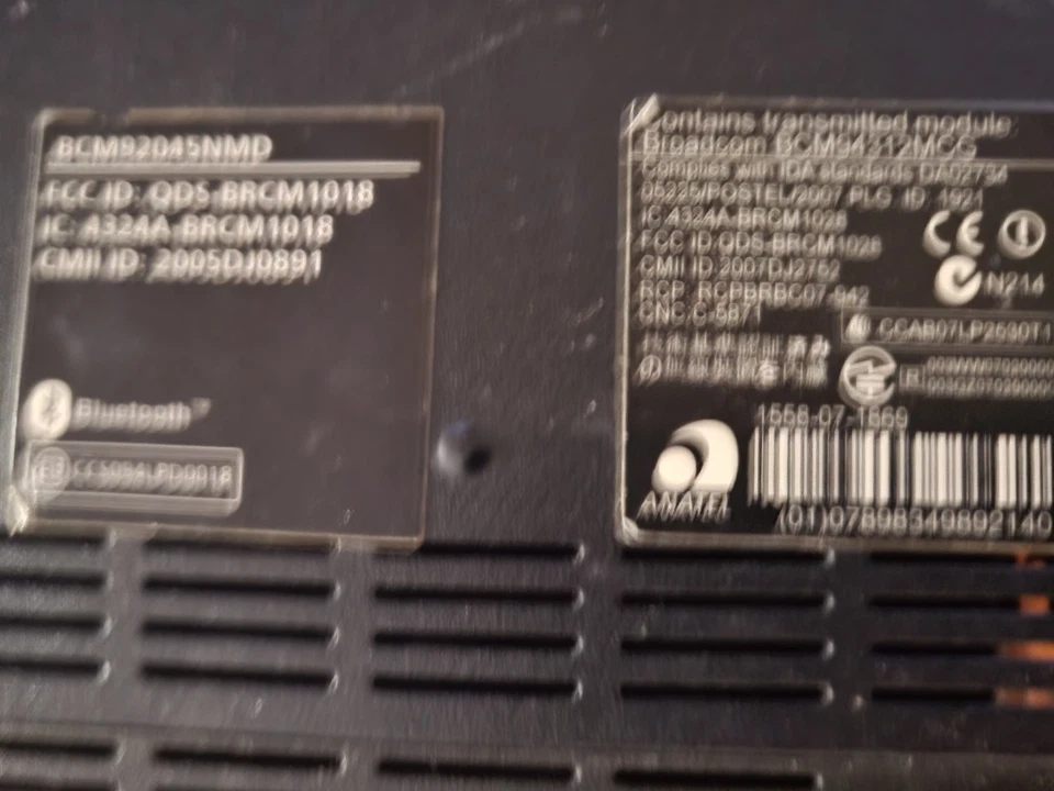 Notebook Laptop Acer Aspire 2920Z Intel Dual Core 1.73GHz DDR 3GB HDD 500GB - Immagine 4 di 4