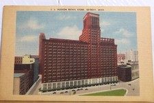 Michigan MI Detroit JL Hudson Retail Store Postcard Old Vintage Card View Postal