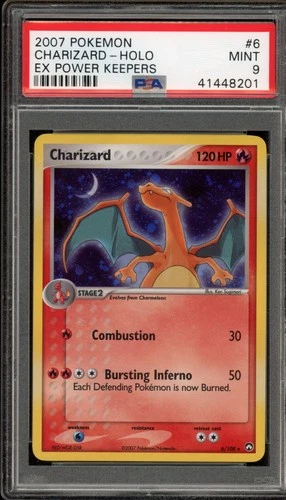 Pokemon Charizard EX Power Keepers Holo Rare #6 PSA 9 Mint