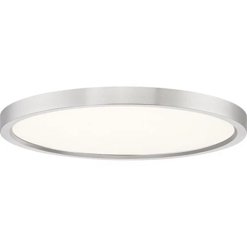 Outskirts - 28W LED Flush Mount-1 Inch Tall and 15 Inch Wide-Brushed Nickel - Picture 4 of 12