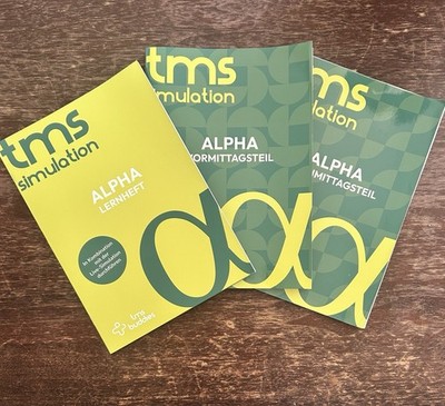 tms simulation ALPHA Lernheft + 2x Vormittagsteil (grün)   TMS Buddies