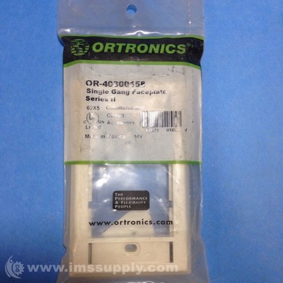Ortronics Inc. OR-40300158 Series II Faceplate FNFP