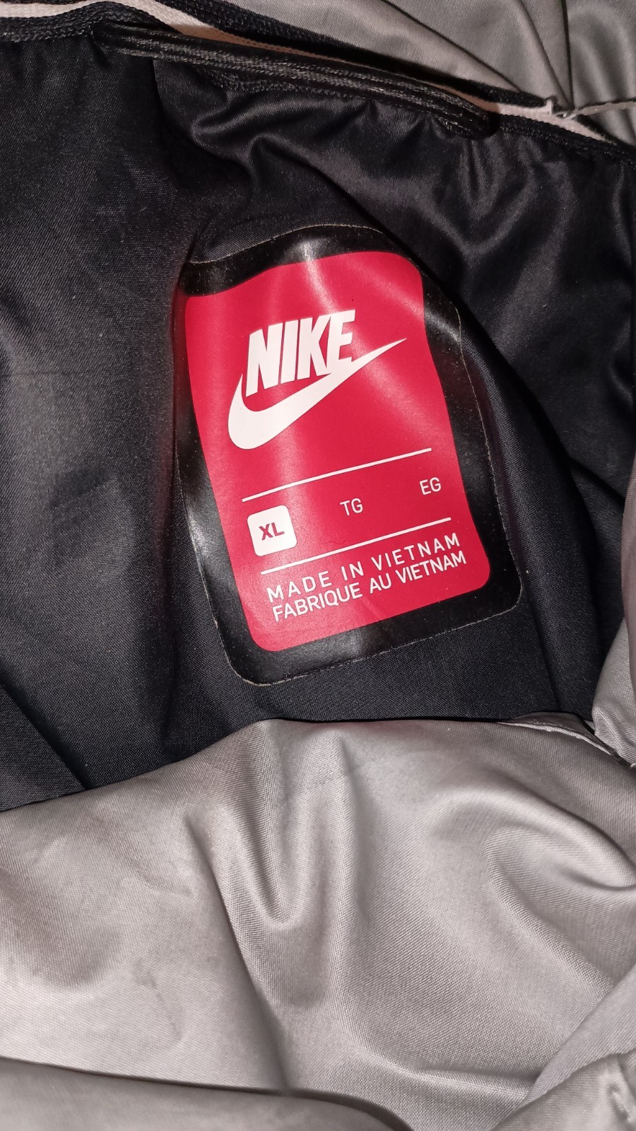 SACAI X NIKE Cappotto parka lungo Nike donna XL piumino abbigliamento sportivo viola cappuccio rimovibile ?