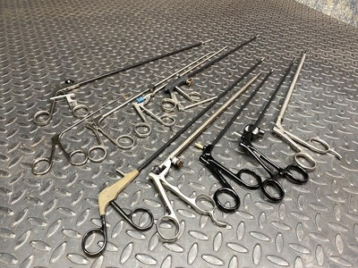 Lot of 10 Laparoscopic & Endoscopic Graspers and Instruments