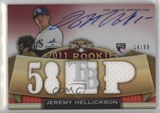 2011 Topps Triple Threads Rookie 14/99 Jeremy Hellickson #137 Auto e6p
