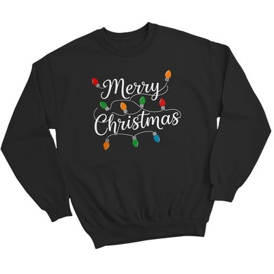 Merry Christmas Lights Weihnachten Urlaub Damen Sweatshirt Festlich Pullover