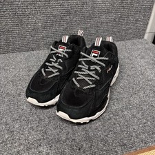 Fila Ray Tracer 5RM00648-014 Womens Black Mesh Lace-Up Sneaker Size 8