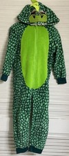 Child Dragon Dinosaur 1-Pc. Fleece Footless Pajama, Size 4-6 Year, Hood by H M