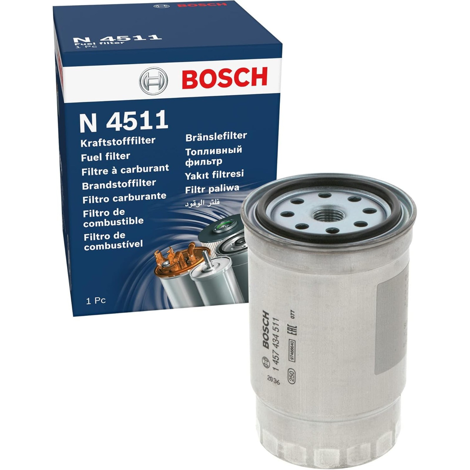 Bosch Fuel Filter 1457434511 N4511 OEM Replacement Improves Fuel Efficiency