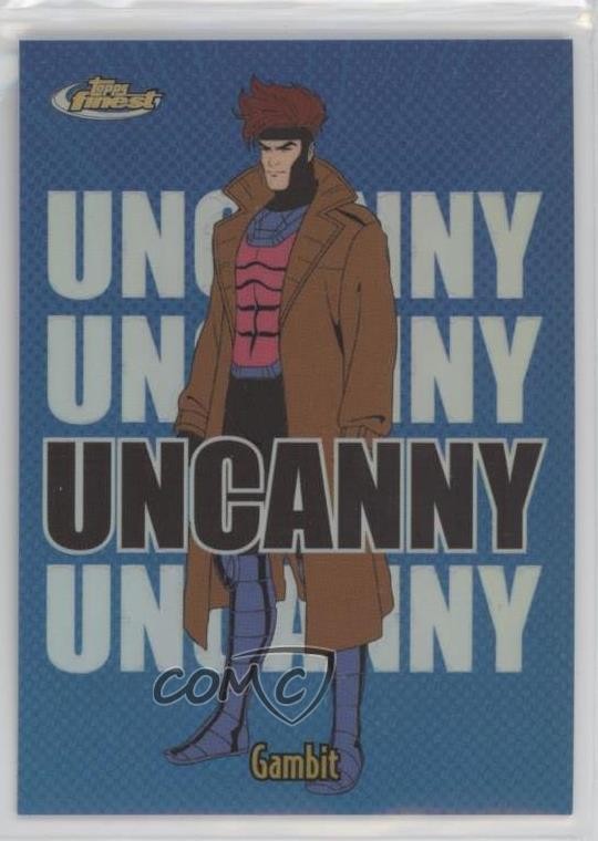 2025 Topps Finest X-Men '97 Uncanny Short Print Refractor Gambit #92 15bk