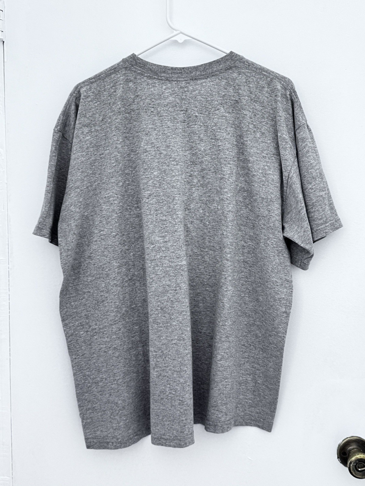 FILA T Shirt Uomo L Grigio S Sleeve Pull On Girocollo Made In U.S.A Y2K VTG