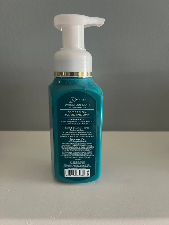 Bath and Body Works Disney Princess JASMINE Clean & Gentle Foaming Hand Soap - Image 3 of 3