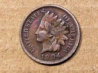 1904       Indian Head Cent     ACTUAL  COIN                         90625201-06