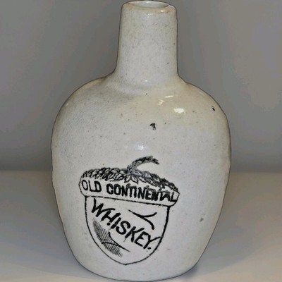 1800S PRE-PRO OLD CONTINENTAL WHISKEY MINIATURE STAMPED sample JUG 3.5'' KENTUCKY