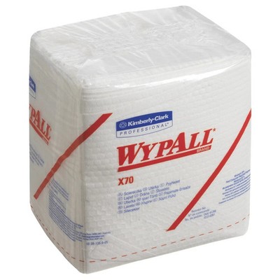 Kimberly Clark Wypall X70 Wischtücher Viertelgefaltet weiß 76 Tücher, 1 lagig