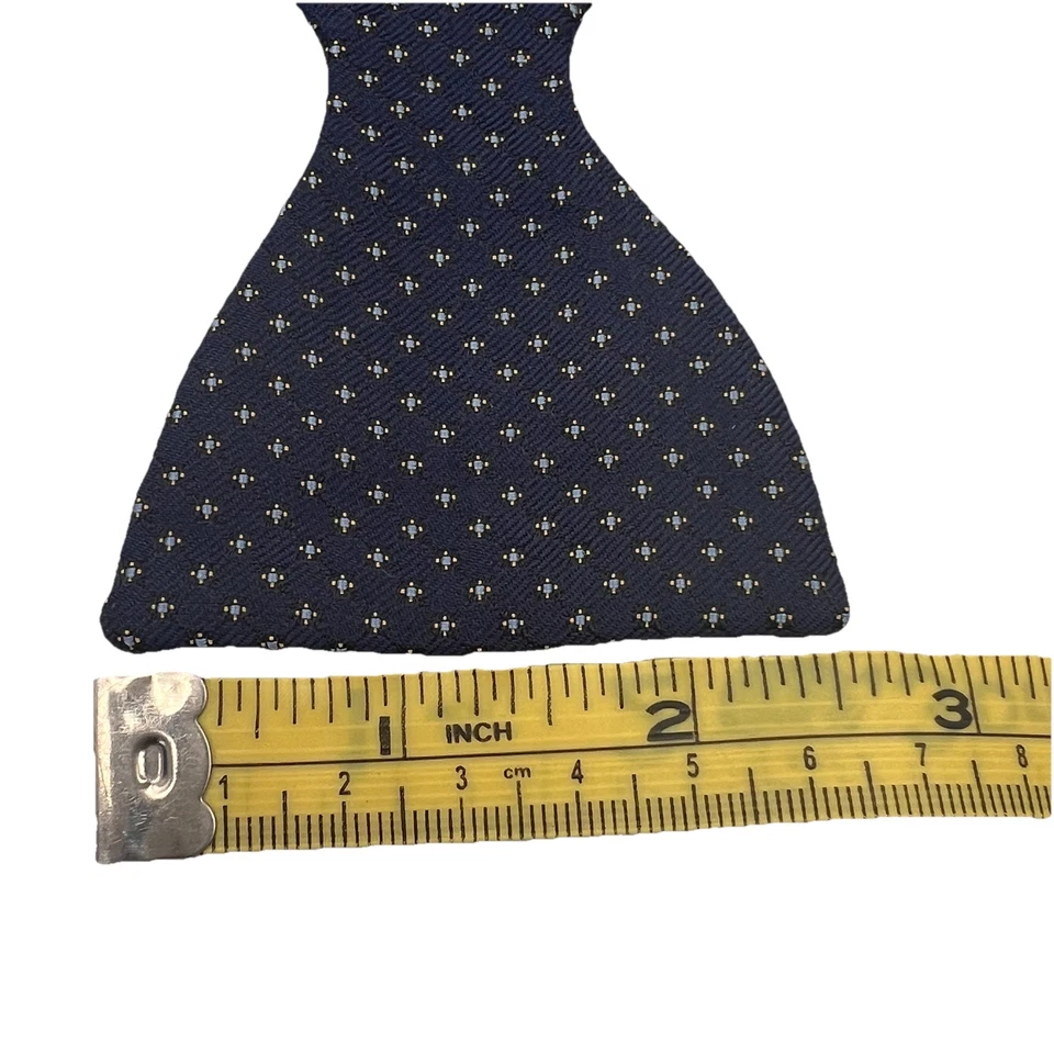 "Pajarita ajustable Barneys New York azul marino microimpresión 13,5-18,5"" para hombre INGLATERRA" Foto 3 de 4