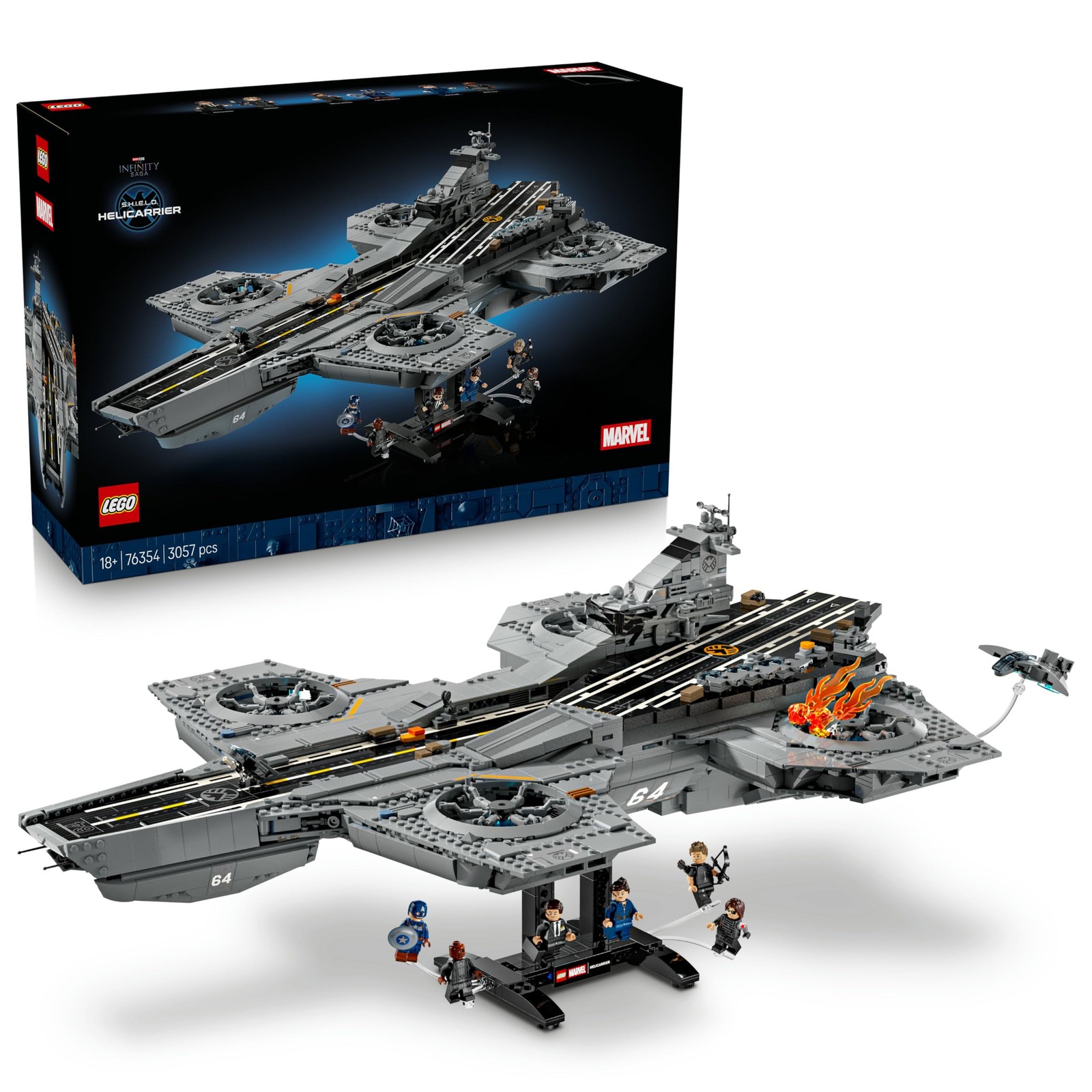 Lego Marvel Super Heroes S.H.I.E.L.D. Helicarrier 76354 - Image 2