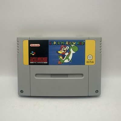 Super Mario World Nintendo SNES PAL European VGC Game Cartridge