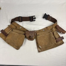 Heavy Split Cowhide Work Belt Utility Tool I427X By Custom Leather Craft USA