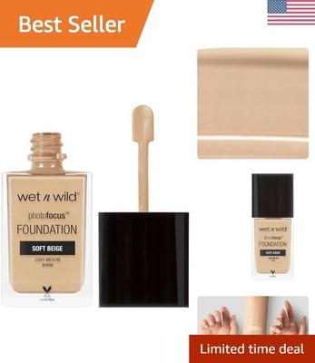 Photo Focus Matte Liquid Foundation Soft Beige,  & Cruelty-Free