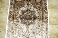 4X6 SPECTACULAR NEW 1000KPSI HI QLTY POWER LOOMED SILK NAINN DESIGN TURKISH RUG