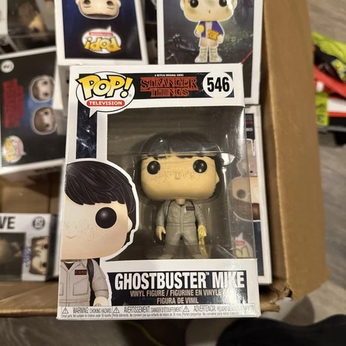 Funko Pop! Vinyl Stranger Things Ghostbuster Mike #546 Box Slight Dent