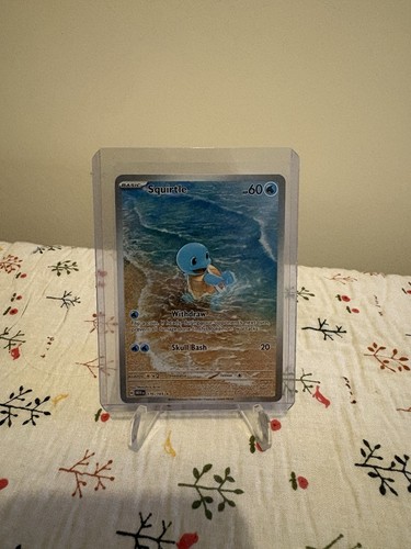 Pokemon Squirtle TCG 170/165 SV Scarlet& Violet 151 Illustration Rare Holo Card