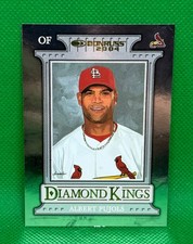 2004 DONRUSS ALBERT PUJOLS DIAMOND KINGS CAREER STAT LINE 28/381 #3 CARDINALS