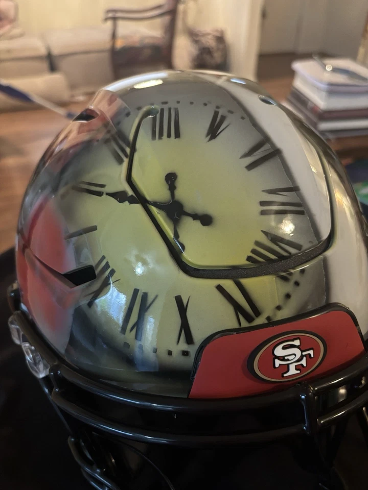 Deion Sanders 49ers 定制上色 Speedflex 头盔带真品证明 — 第 3/4 张图片