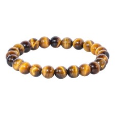 Natural Gemstones Tiger Eye Bracelet 8mm Chakra Round Beads Energy Power Crystal