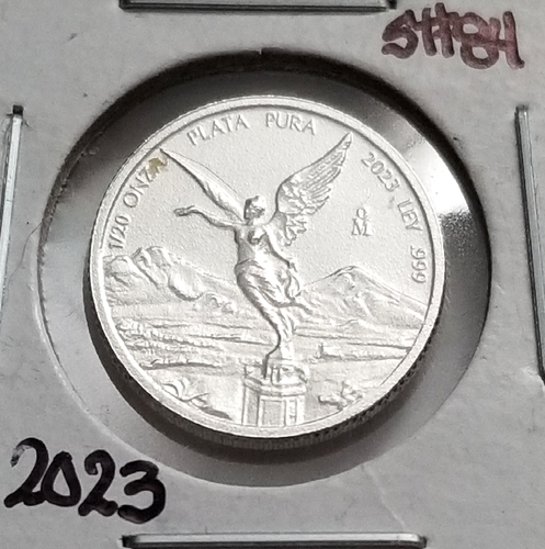 Mexico Liberty 2023 1/20 Oz 999 Feinsilber Münze, 1/20 Libertad Plata Pura .999.