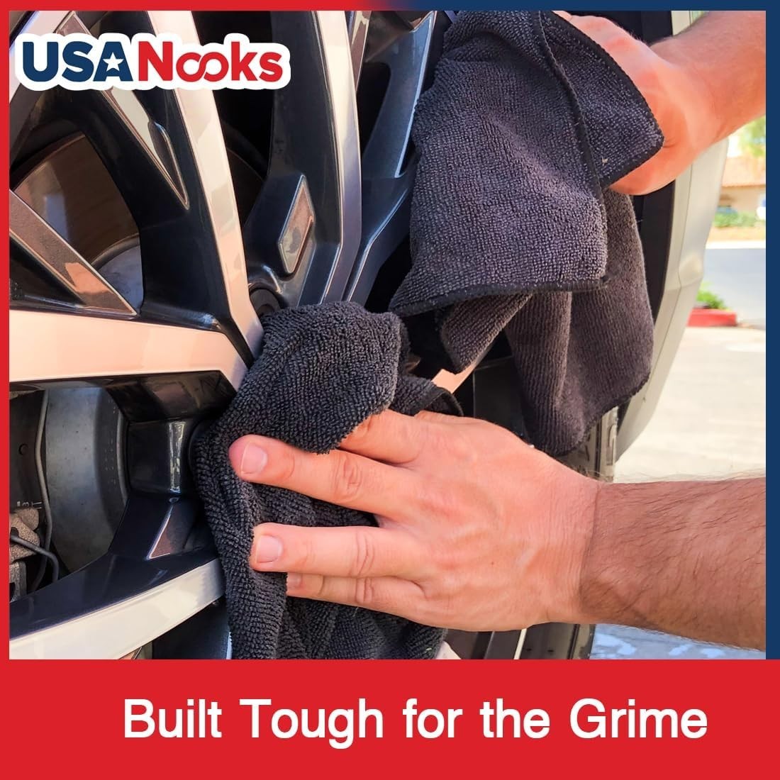 Microfiber Cleaning Cloth - 12Pcs 12.5x12.5 inch High Performance - 1200 Wash...