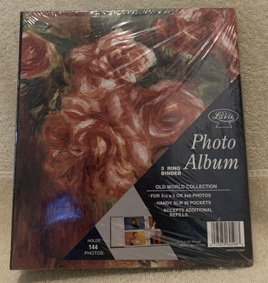 LaVie Old World Collection ROSES Refillable Photo Album Holds 144 Photos -NEW