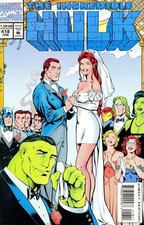 Incredible Hulk #418B Frank Variant VF 1994 Stock Image