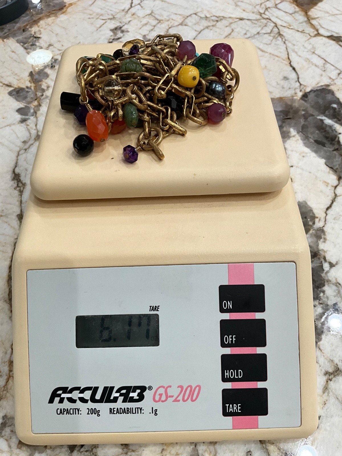 Stephen Dweck 59" Multi Gemstone Toggle Necklace … - image 6