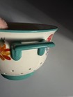 Pioneer Woman 4 1/2"Pasta Veggie Colander Strainer Floral Turquoise Blue Floral — photo 3