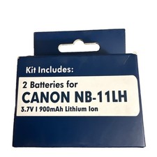 BM Premium 2-Pack NB-11LH Battery for Canon 3.7V 900mAh Li-Ion New