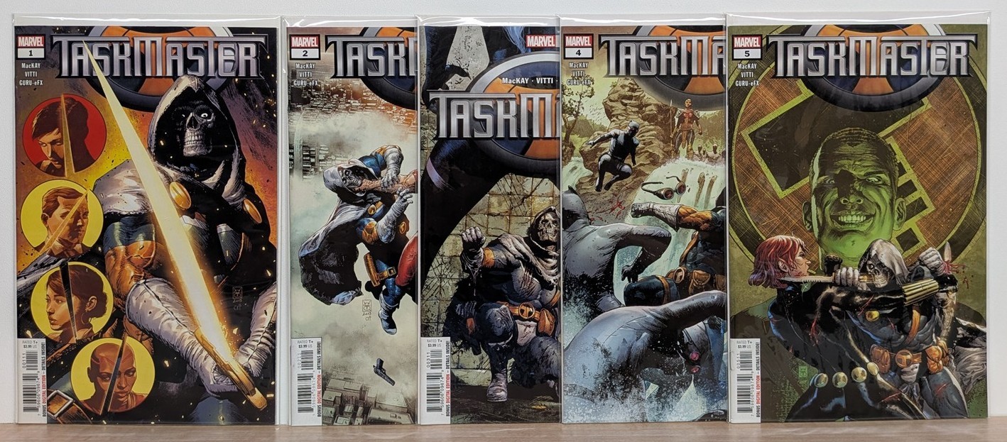 TASKMASTER #1-5 1 2 3 4 5 Complete 2020 2021 MacKay Series Set Run 1st Taetukgi