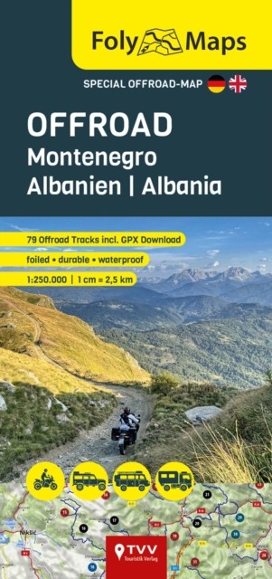 FolyMaps OFFROAD Montenegro and Albania 1:250 000 by Martin Schempp